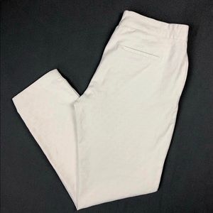 Adrianne Vittadini cream white ankle pants Sz10